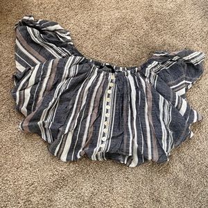 Angie cropped layered top